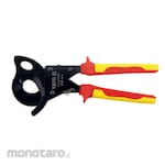 Yato Injection Insulated Ratchet Cable Cutting Pliers