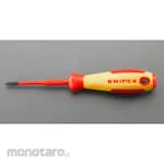 ESCO Insulated Screwdriver Phillips Head Thin Shaft 1x80mm (Obeng Insulasi)