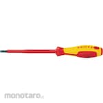 KNIPEX Insulated Screwdriver VDE Slotted (Obeng Insulasi)