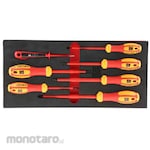 RS PRO Insulated Screwdriver Set, 7 Pieces
