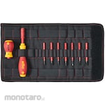 Wiha (Wiha/Noga) Insulated Screwdriver Slim Vario 9-piece Set (Obeng Insulasi)