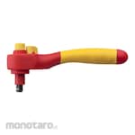 WIHA 1/4inch Injection Insulated Reversible Ratchet Wrench (Kunci Ring Ratchet Insulasi)