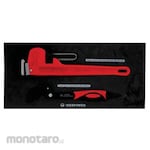 MAXPOWER Pipe Wrench Set Tool Tray