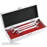 Pro-Auto 3-piece flare nut wrench set flat type