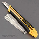 ESCO Cutter Knife Soft Grip 145mm Set with 10 Replacement Blades (Pisau Cutter)