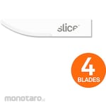 slice Cutter Blades Ceramic Round Edge Curve (Isi Cutter)