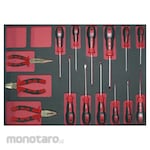 Egamaster Screwdrivers and 3 Pliers in Tray