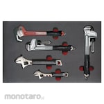 Egamaster Tray Set of Adjustable, Mastergrip, Pipe Wrench Antidrop ACO