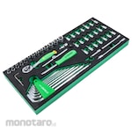 TEKIRO Eva 1/4inch Socket and Ballpoint Hex key (Socket & Kynci L Set Eva Tray)