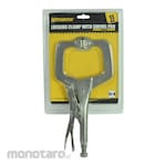 KRISBOW Locking Pliers C-Clamp with Swivel Pad (Tang Buaya Klem C)