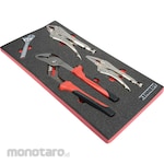 Kennedy Grip Set in Tool Control 1/3 Width Foam Inlay for Tool Chests (Tang Jepit)
