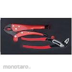 RS PRO Pliers Set, 2 Pieces, Chrome Vanadium Steel
