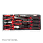 Toptul Long Nose Pliers VDE Insulated (Tang Jepit Lancip)