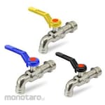 TORA Water Tap Zinc Alloy Bibcock Multi Colour Handle