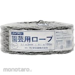 DIO PE/Polyester Rope for horticulture Dia. 2mm x 100m Grey