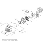 KYORITSU [Parts] Air Cleaner/Carburetor for Engine Brush Cutter SRE2731P-GHT