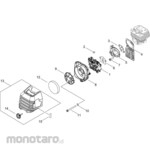KYORITSU [Parts] Air Cleaner/Carburetor for Engine Brush Cutter SRE2731UT