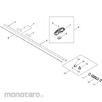 KYORITSU [Parts] Control Stick/Handle for Engine Brush Cutter SRE2431LT
