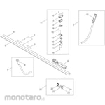 KYORITSU [Parts] Control Stick/Handle for Engine Brush Cutter SRE2731P-UHT
