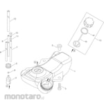 KYORITSU [Parts] Fuel Tank for Engine Brush Cutter SRE2230GT