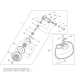 KYORITSU [Parts] Gear Case and Safety Cover for Engine Brush Cutter SRE2731UT