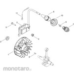 KYORITSU [Parts] Magneto Engine Brush Cutter SRE2731P-GHT