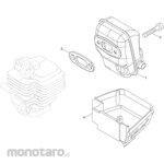 KYORITSU [Parts] Muffler Engine Brush Cutter SRE2230GT