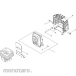 KYORITSU [Parts] Muffler Engine Brush Cutter SRE2731P-GHT