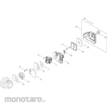 KYORITSU [Parts] Air Cleaner/Carburetor Hedge Trimmer HT6001
