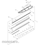 KYORITSU [Parts] Blade Hedge Trimmer HT6001