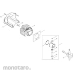 KYORITSU [Parts] Cylinder, Piston, Crankshaft Hedge Trimmer HT6001