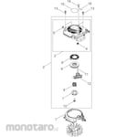 KYORITSU [Parts] Recoil Starter for Hedge Trimmer HT7501