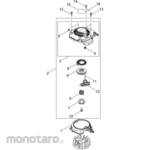 KYORITSU [Parts] Recoil Starter for Hedge Trimmer HT9801