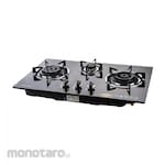 WINN GAS Gas Hob Glass 3-Burner (Kompor Tanam Gas)