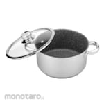 Bima Origin Non-Stick Induction Saucepot with Tempered Glass Lid