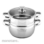 Bima Origin Premiere Steamer Set with Tempered Glass Lid