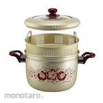 Colan Champagne Gold Multi Purpose Steamer with Red Printing