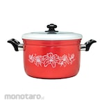 Colan Multipurse Steamer with White Printing and Glass Lid