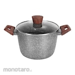 Cypruz Grey Marble Series High Casserole Pan