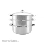 Golden Flying Fish Steamer Set 3 Stacked Stainless Steel (Kukusan Tingkat)