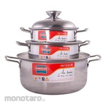 SUNHOUSE Set Panci Inox 1 Lapisan