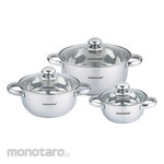 SUNHOUSE Set Panci Inox 3 Lapisan