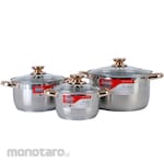 SUNHOUSE Set Panci Inox 5 Lapisan