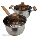 TLC Japanese Pot Set with Tempered Glass Cover