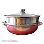 TLC Soup Pot & Steamer Set With Tempered Glass Cover