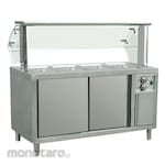 Crown Horeca Gas Curved Luxury Bain Marie Display Warmer