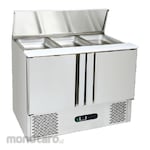 GEA Chiller Under Counter Stainless Steel for Salad (Lemari Pendingin)