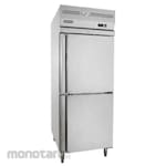 Sansio Upright Freezer 2 Half Door Stainless