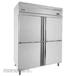 Sansio Upright Freezer 4 Half Door Stainless