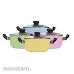 Maspion Colouris Skyline Dutch Oven + Glass Cover